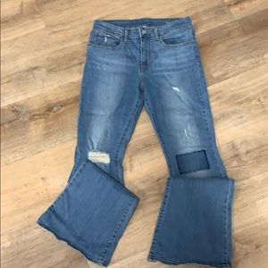 Levi’s High Rise Patchwork Jeans